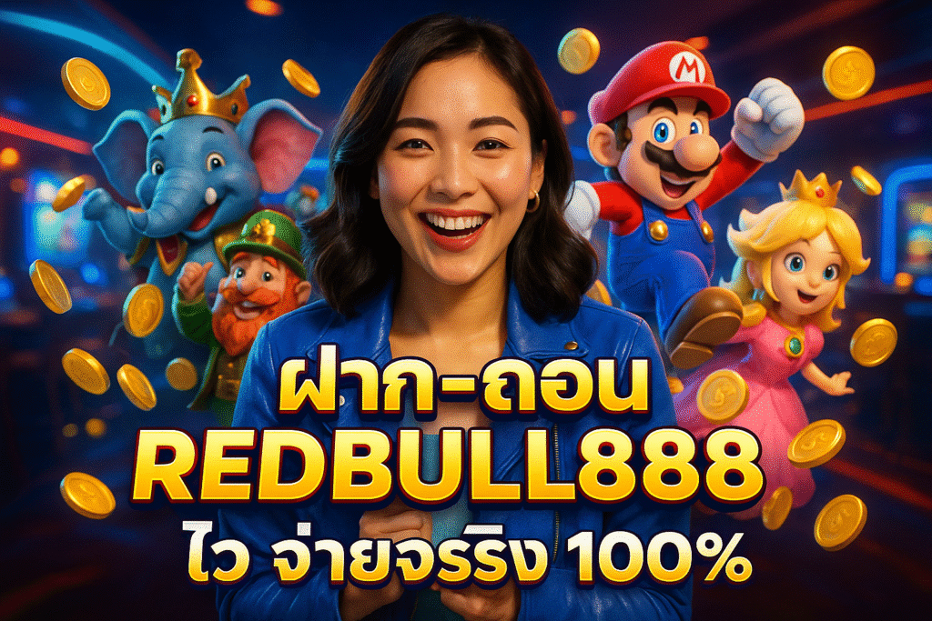 ฝาก-ถอน REDBULL888 ไว จ่ายจริง 100%
